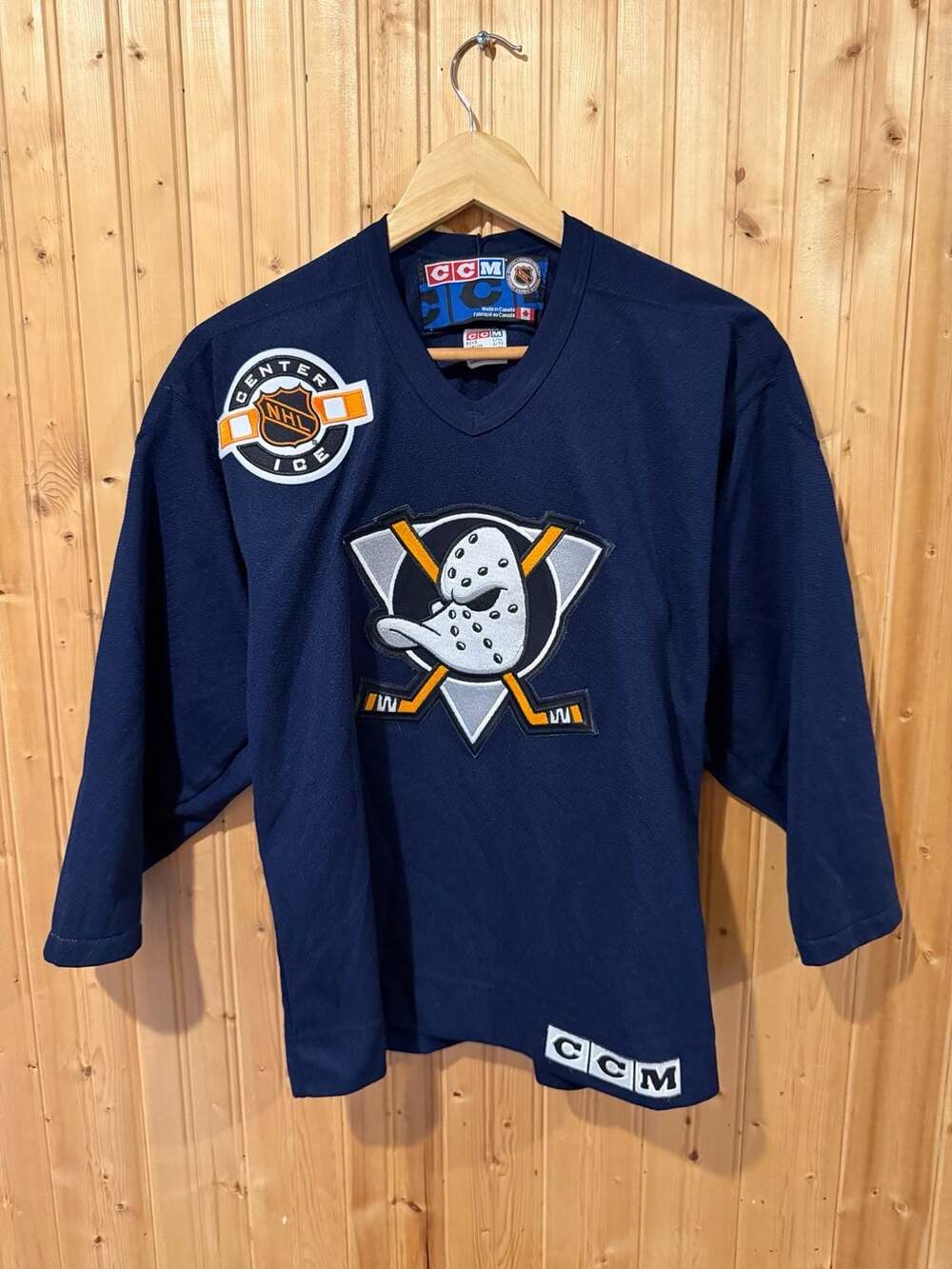 Vintage CCM Mighty Ducks NHL Hockey Jersey #10 Grimm Size Youth L/XL